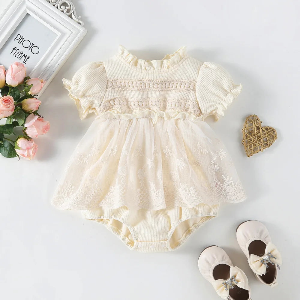 Princess Baby Girl Tutu Lace Bodysuit
