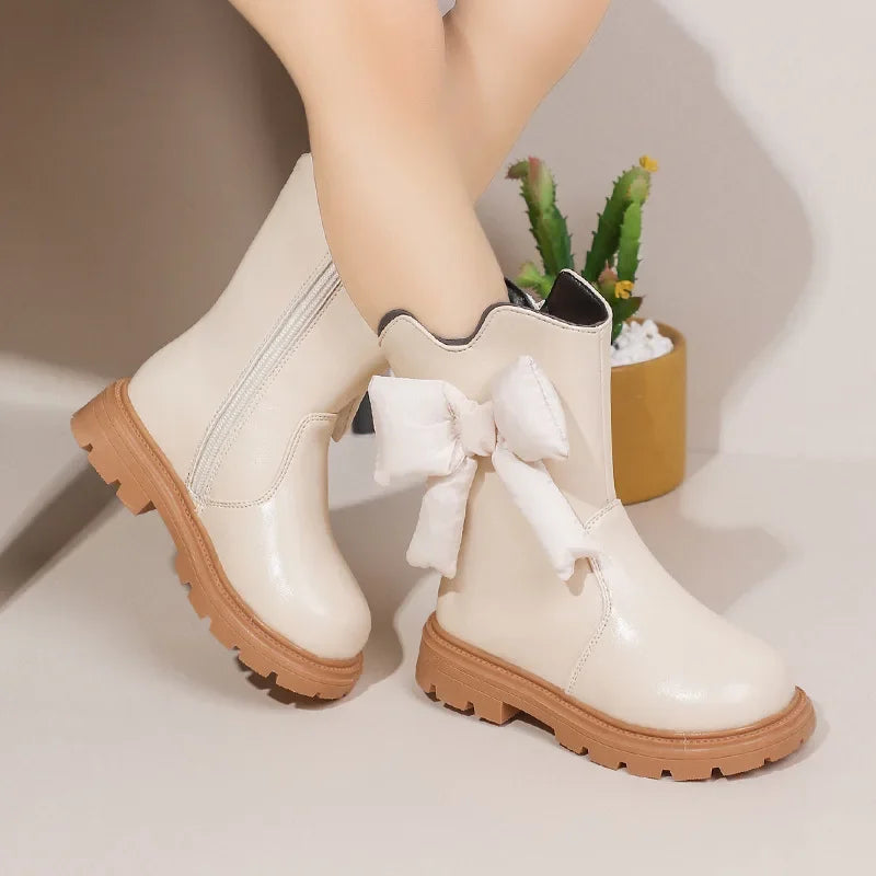 Girls Fashion Bow Boots