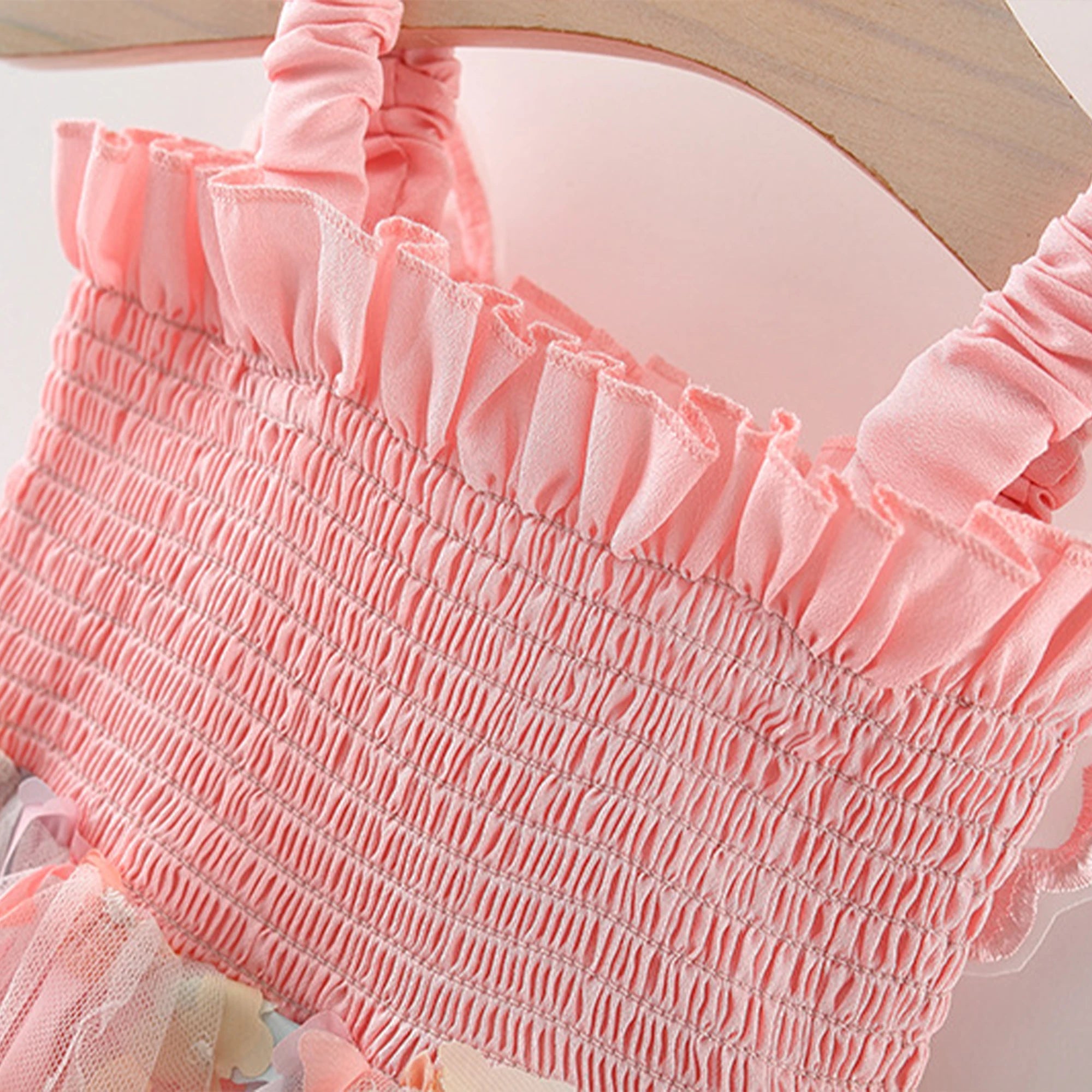 Colorful Birthday Party Outfit with 3D Wings & Tulle Skirt