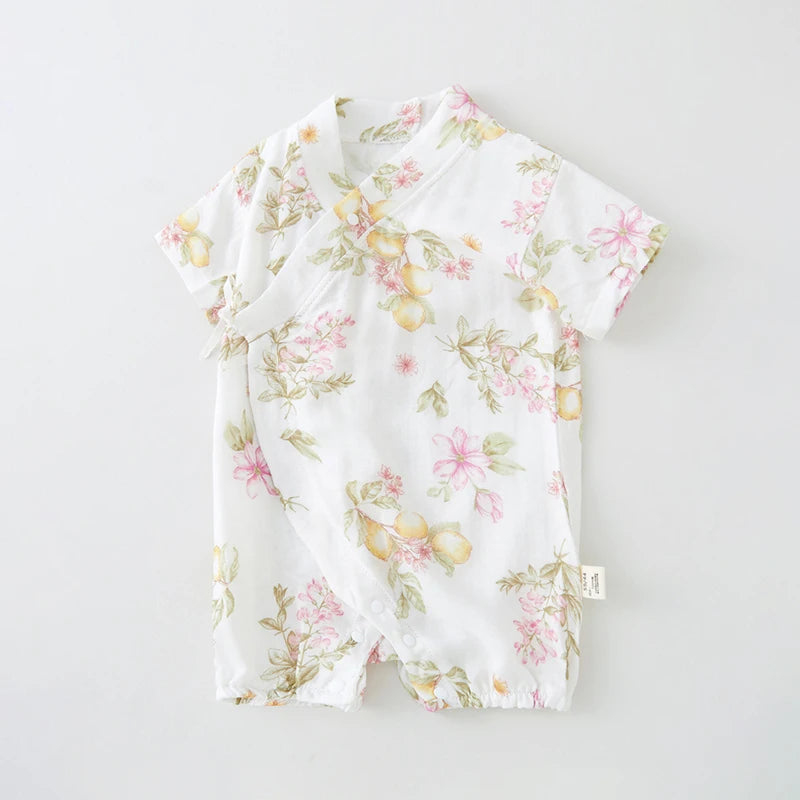 Baby Double Layer Muslin Kimono Onesie