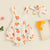 Peach Print Baby Girl Summer Romper