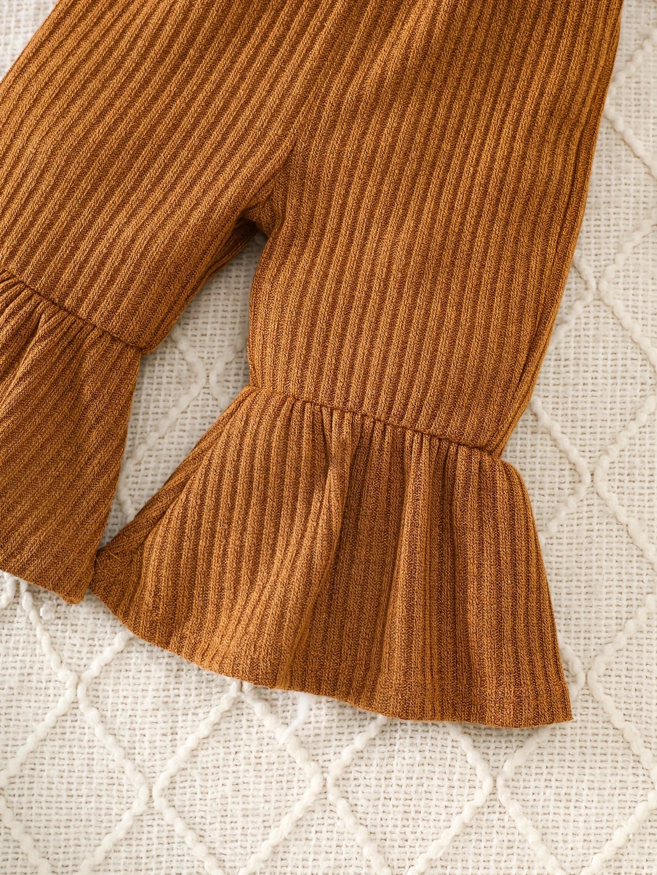 Baby Girl Leopard Faux Fur Jacket & Corduroy Flare Set