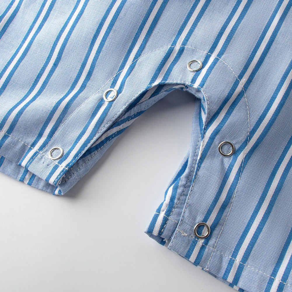 3PCS Baby Boy Striped Summer Outfit Set