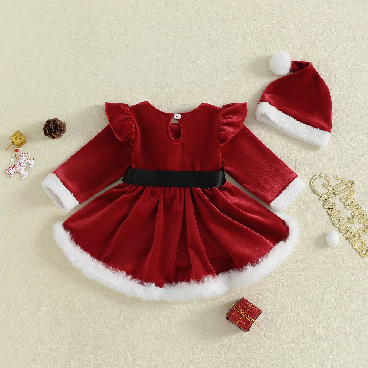Baby Girls Christmas Romper Dress