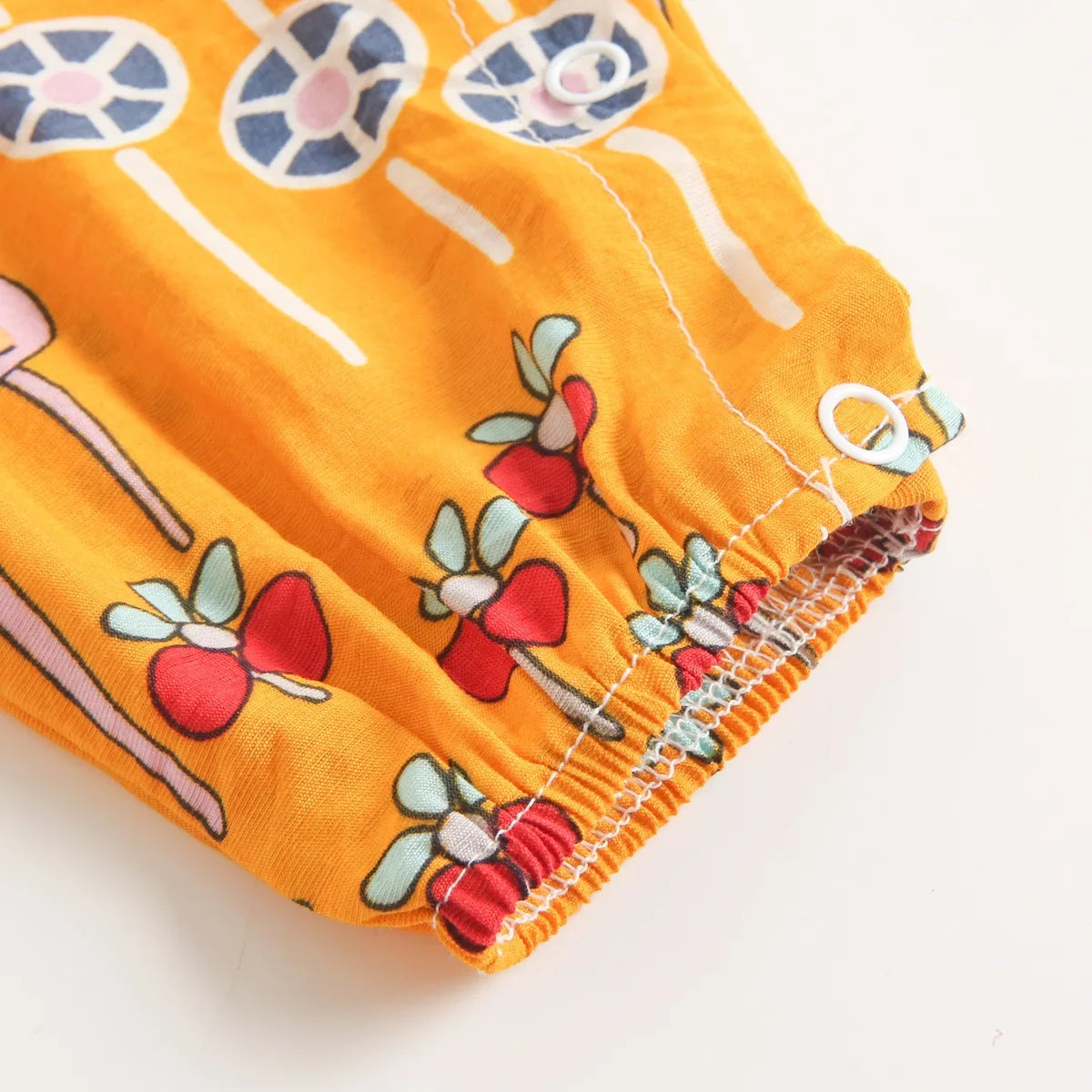 Baby Girl Floral Sleeveless Cotton Romper | Summer Holiday Jumpsuit 0-3T