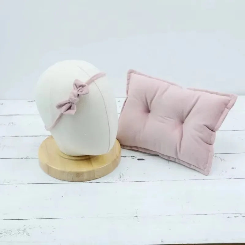 Newborn Bathrobe Photo Shoot Set with Headwrap and Slippers
