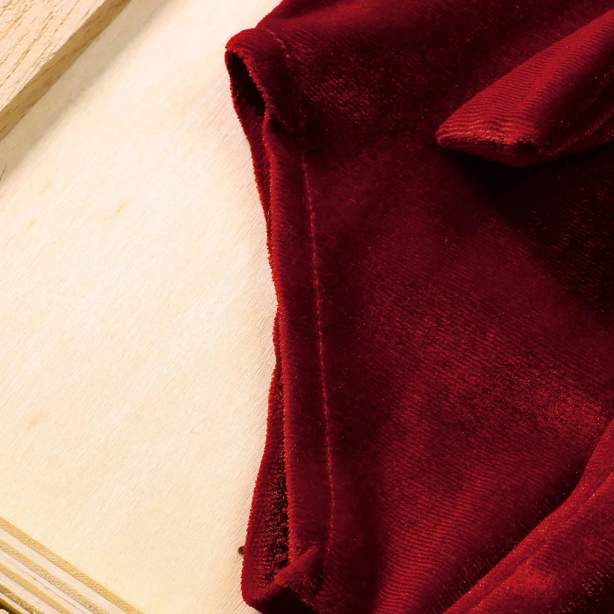 Newborn Burgundy Christmas Romper Outfit