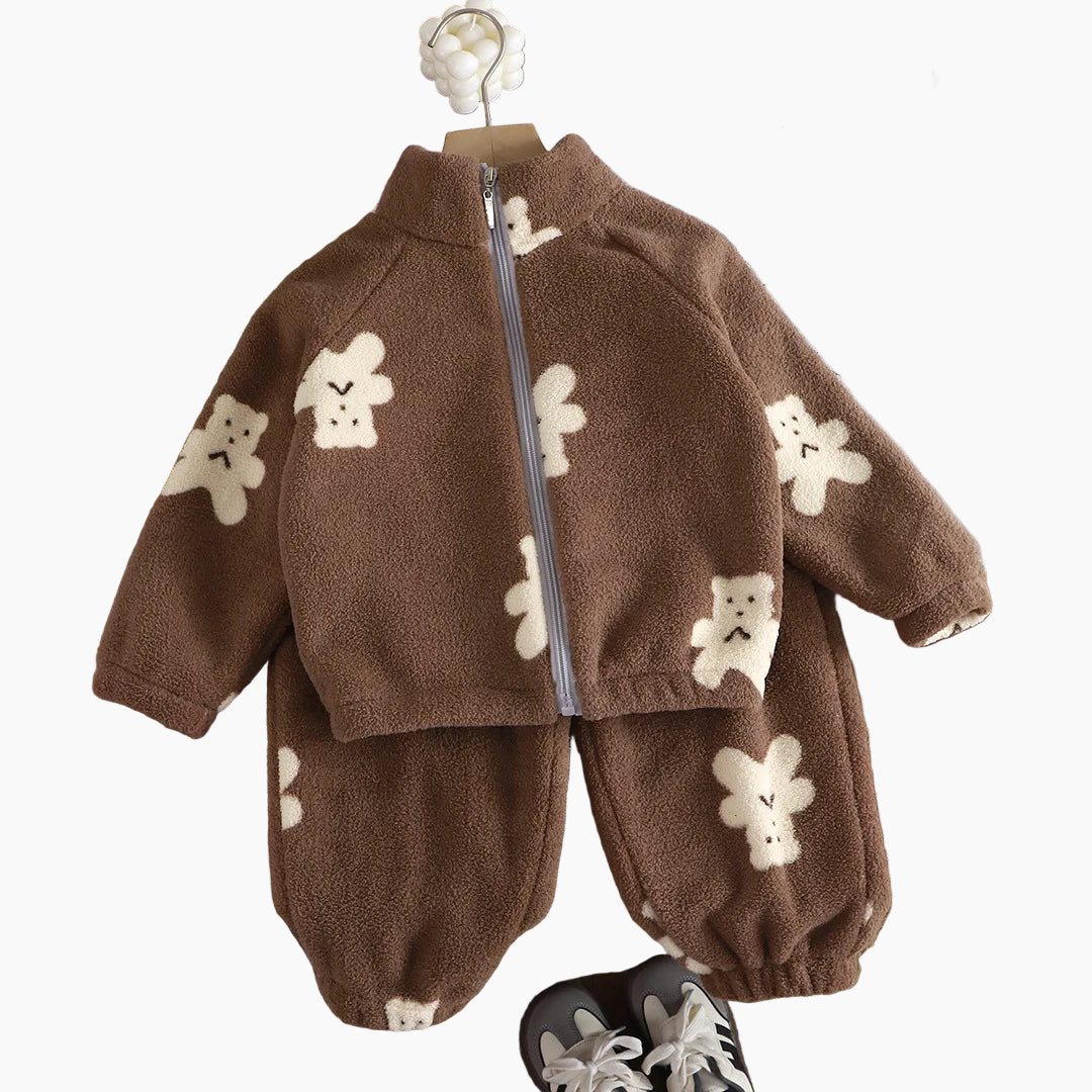 TeddyCozy Plush Fleece Set