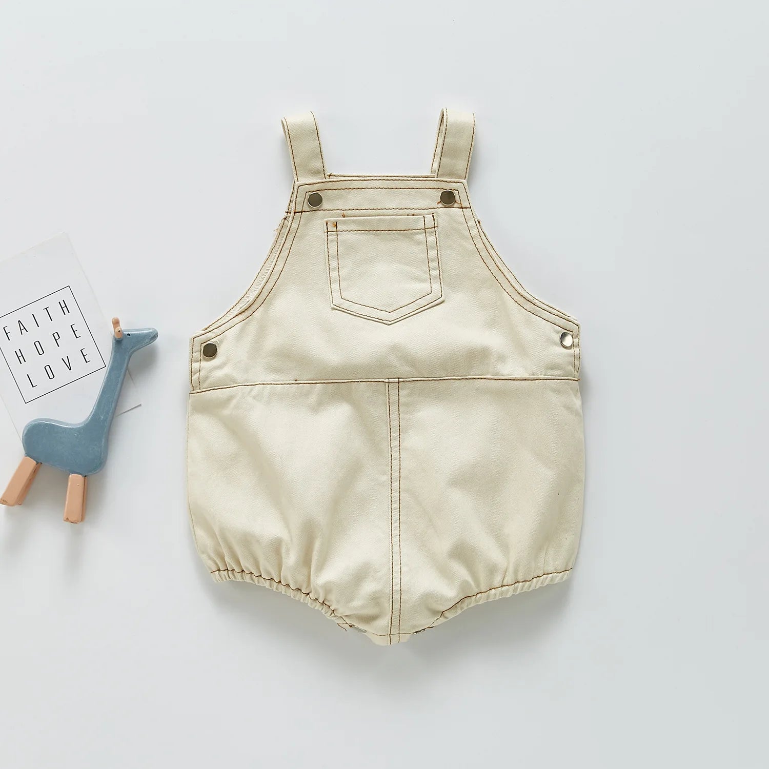 Denim Baby Overalls Romper