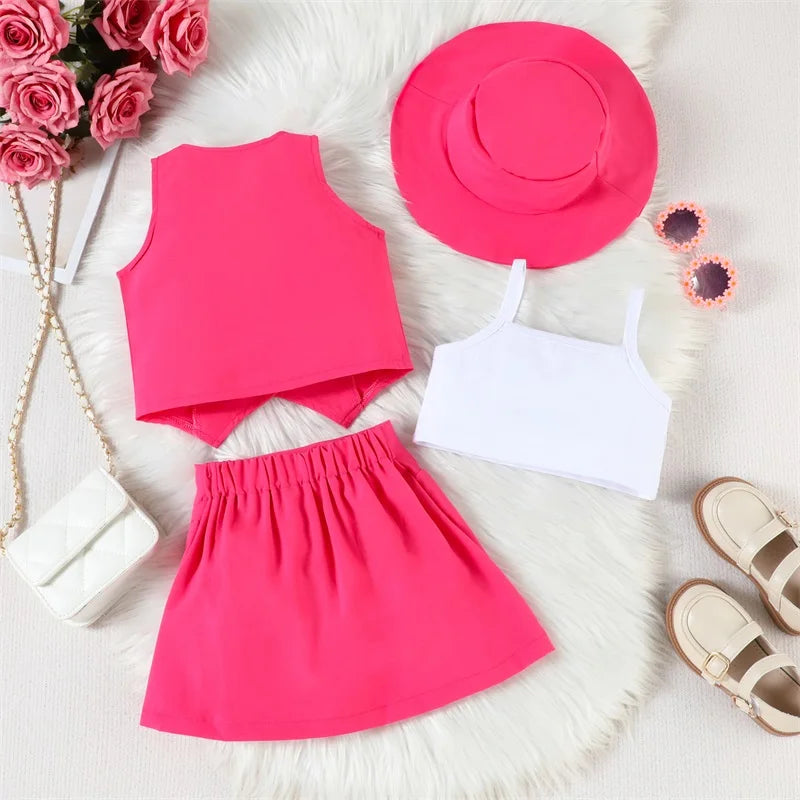 4-Piece Girl Summer Outfit Set