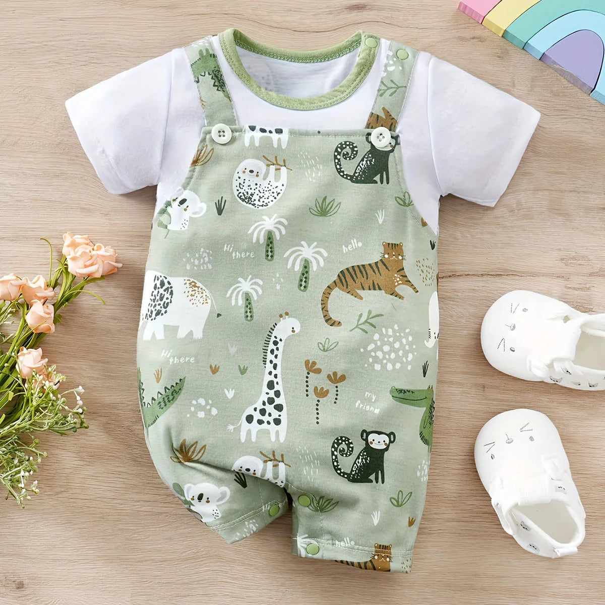 Infant Jungle Animal Romper