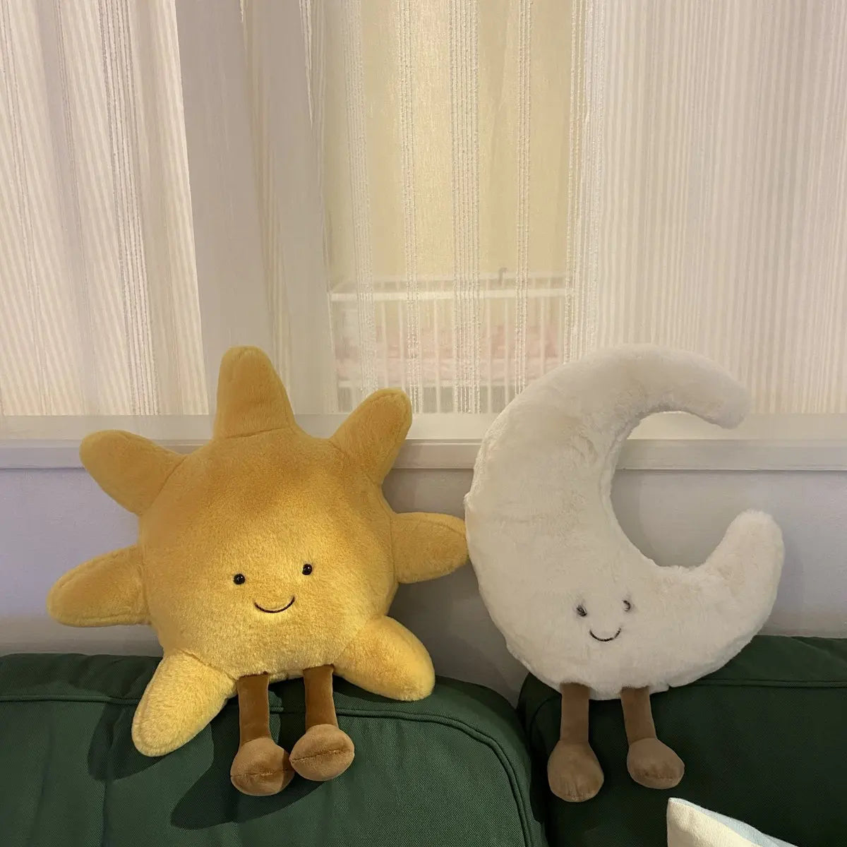Cute Moon & Sun Plush Pillow
