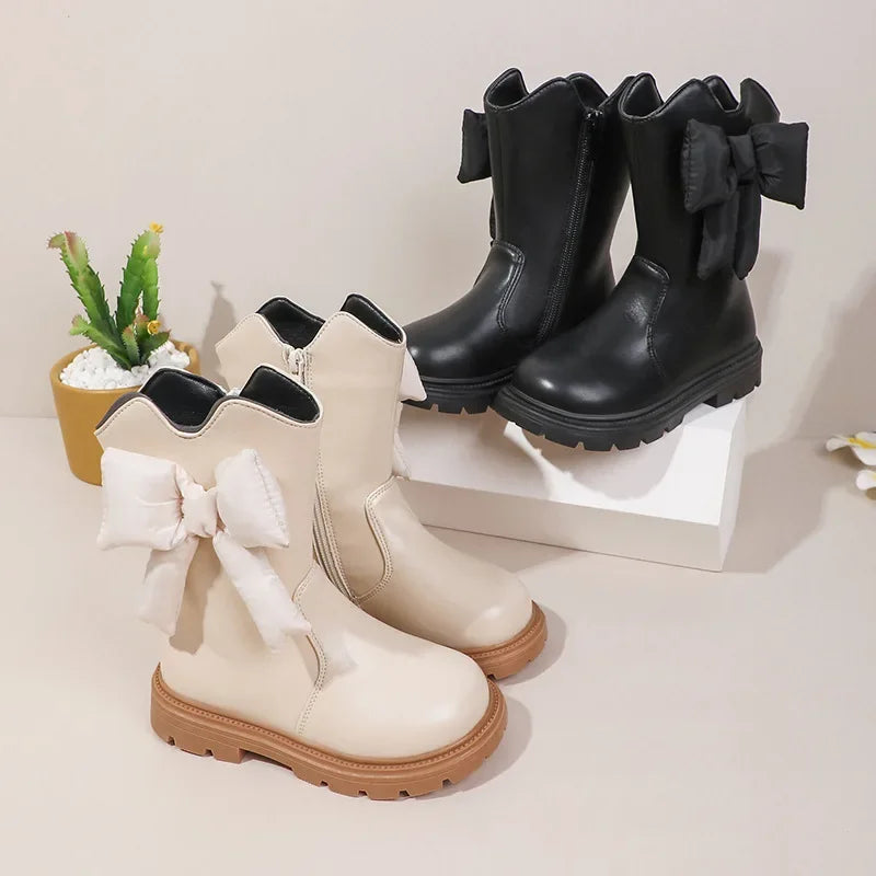 Girls Fashion Bow Boots