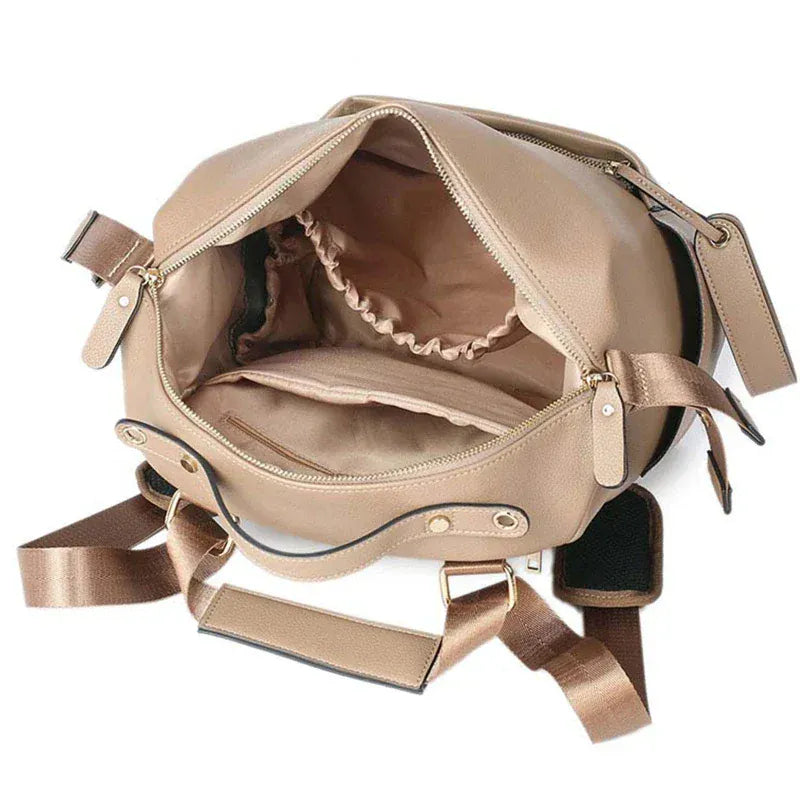 The Signature PU Leather Diaper Backpack
