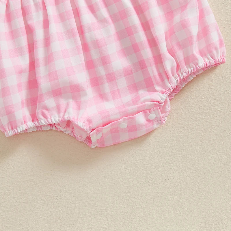 Baby Girl Smocked Golf Romper