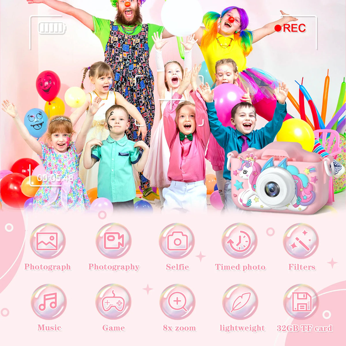 Kids HD Camera with 1080P Video