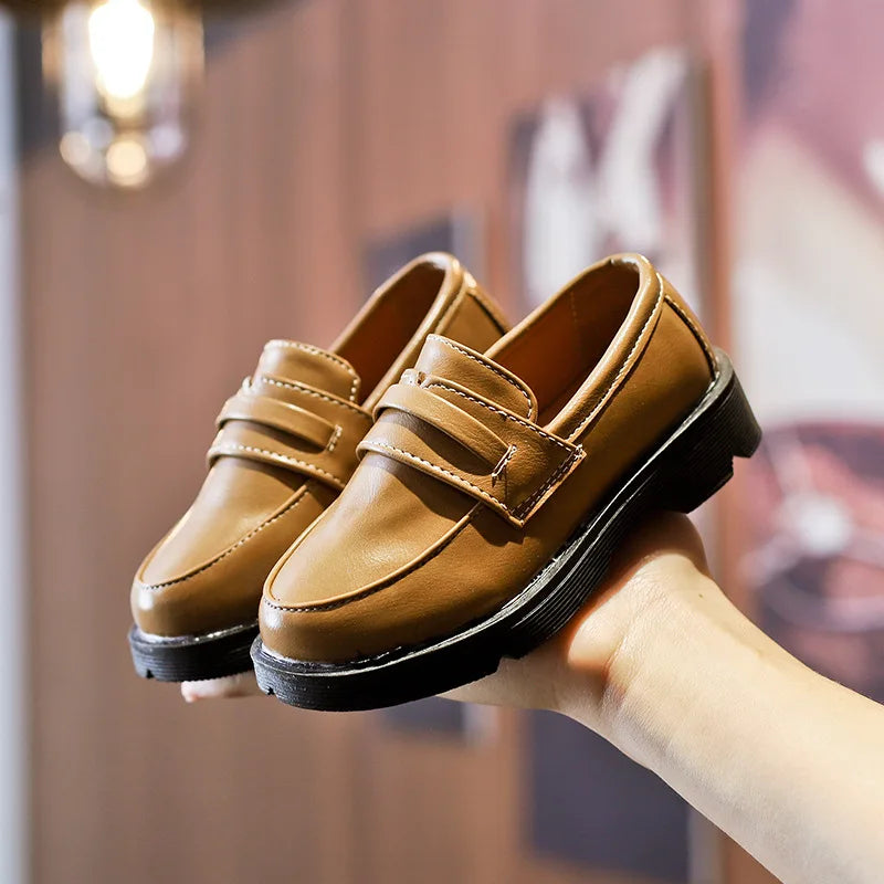 Toddler Boys' Loafers Slip-On PU Leather Shoes