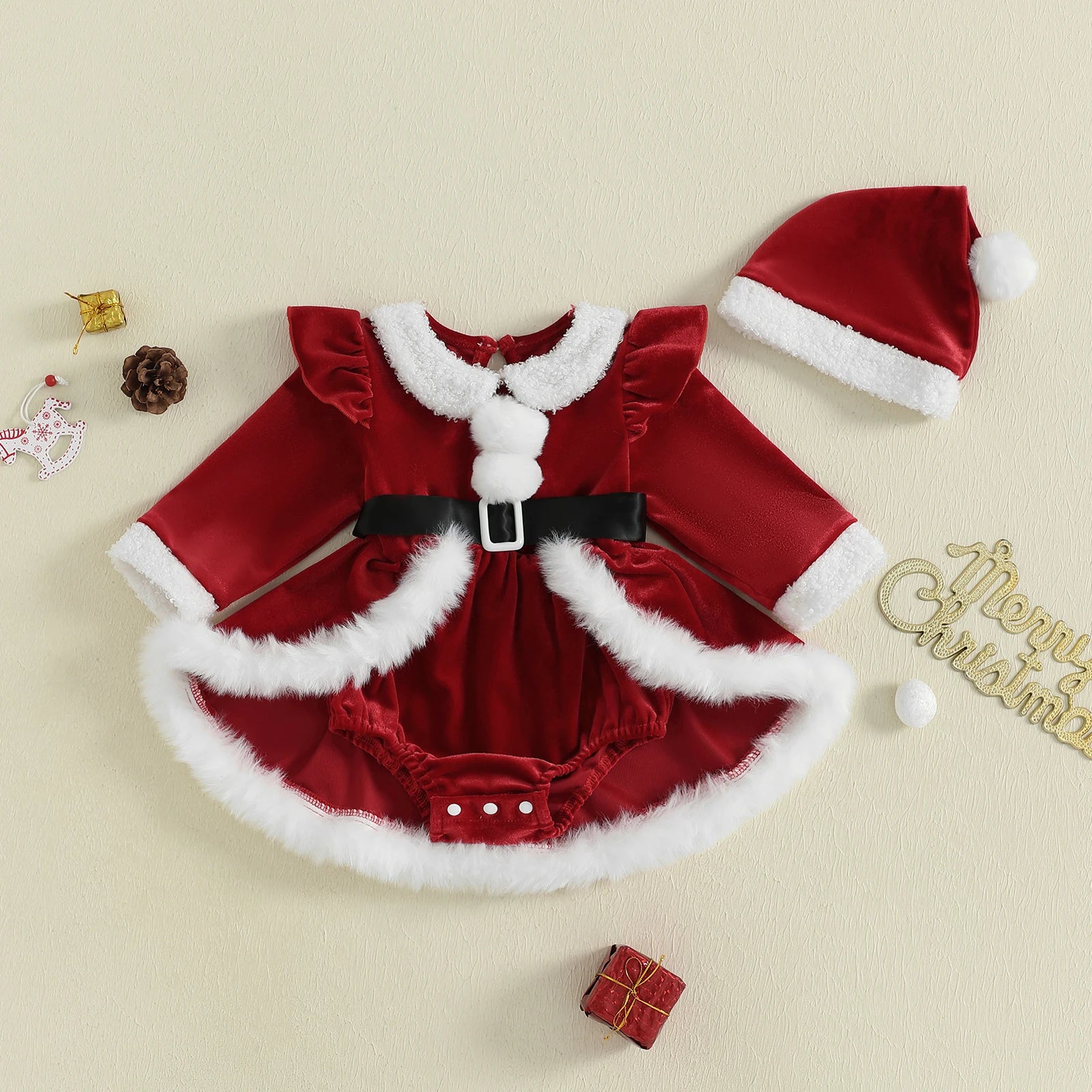 Baby Girls Christmas Romper Dress