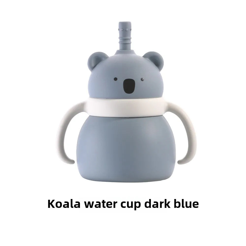 Straw Cup Cute Animal