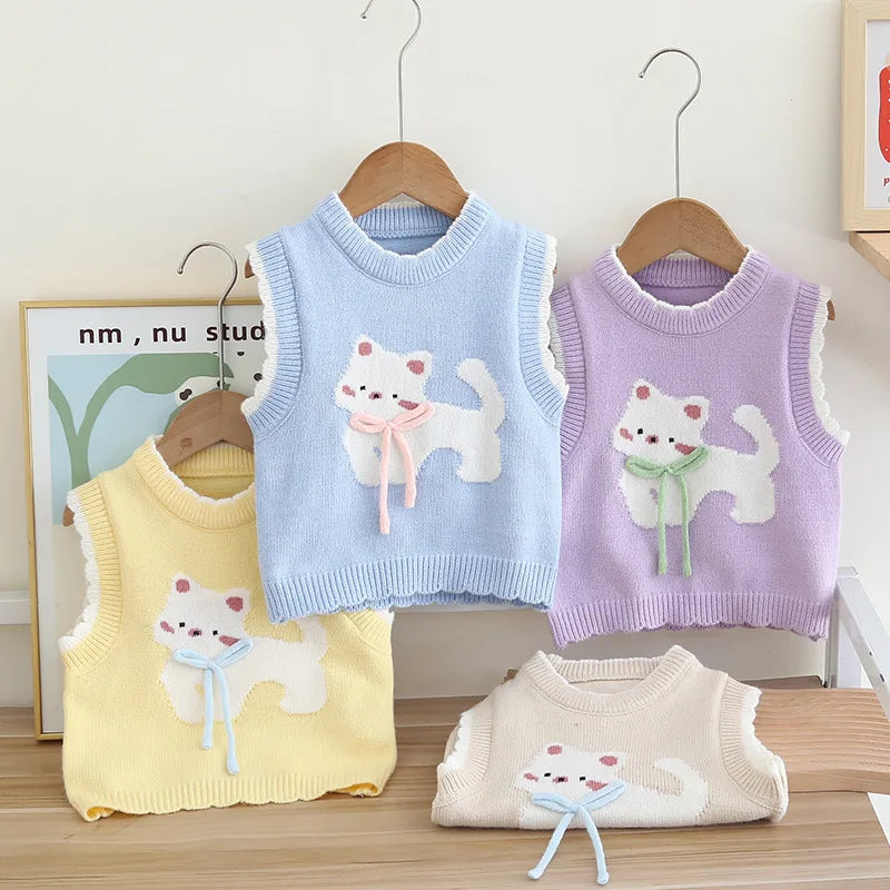 Kitty Cuddle Knit Vest