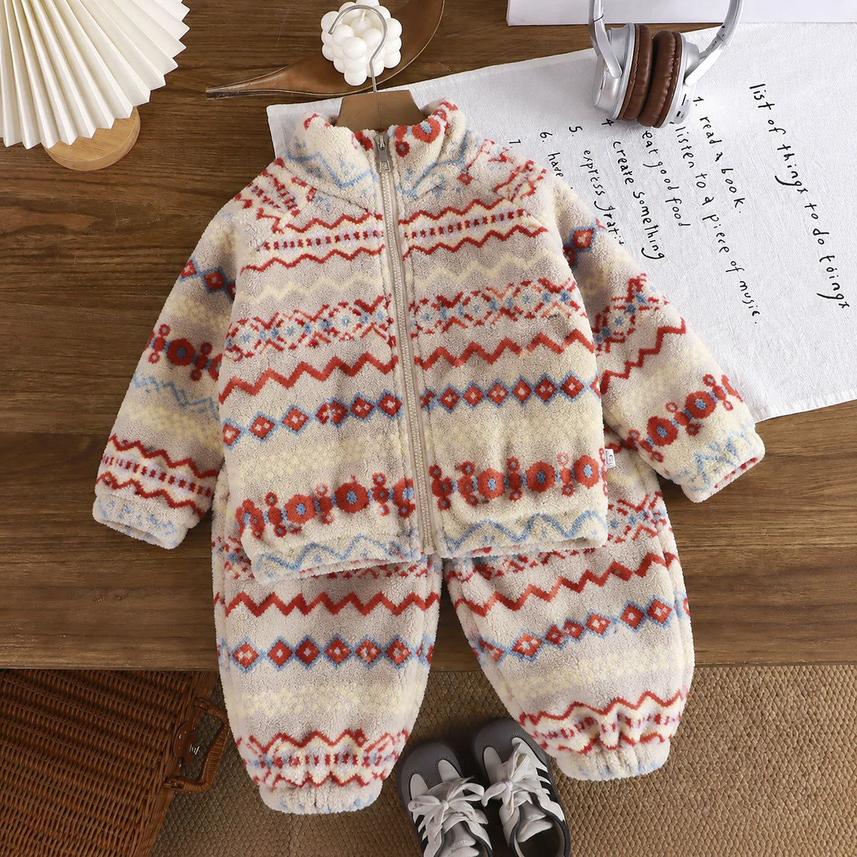Baby & Toddler Winter Zip-Up Top & Pants Set