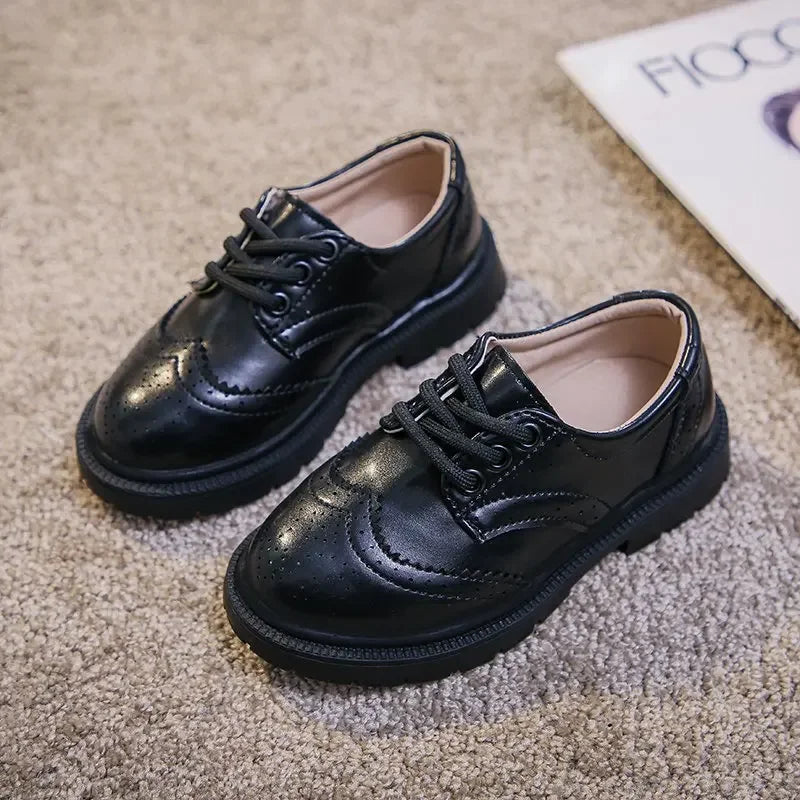 Boys Leather Oxford Formal Shoes