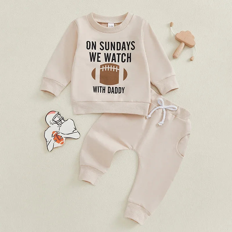 Rugby Theme Baby Tracksuit Set