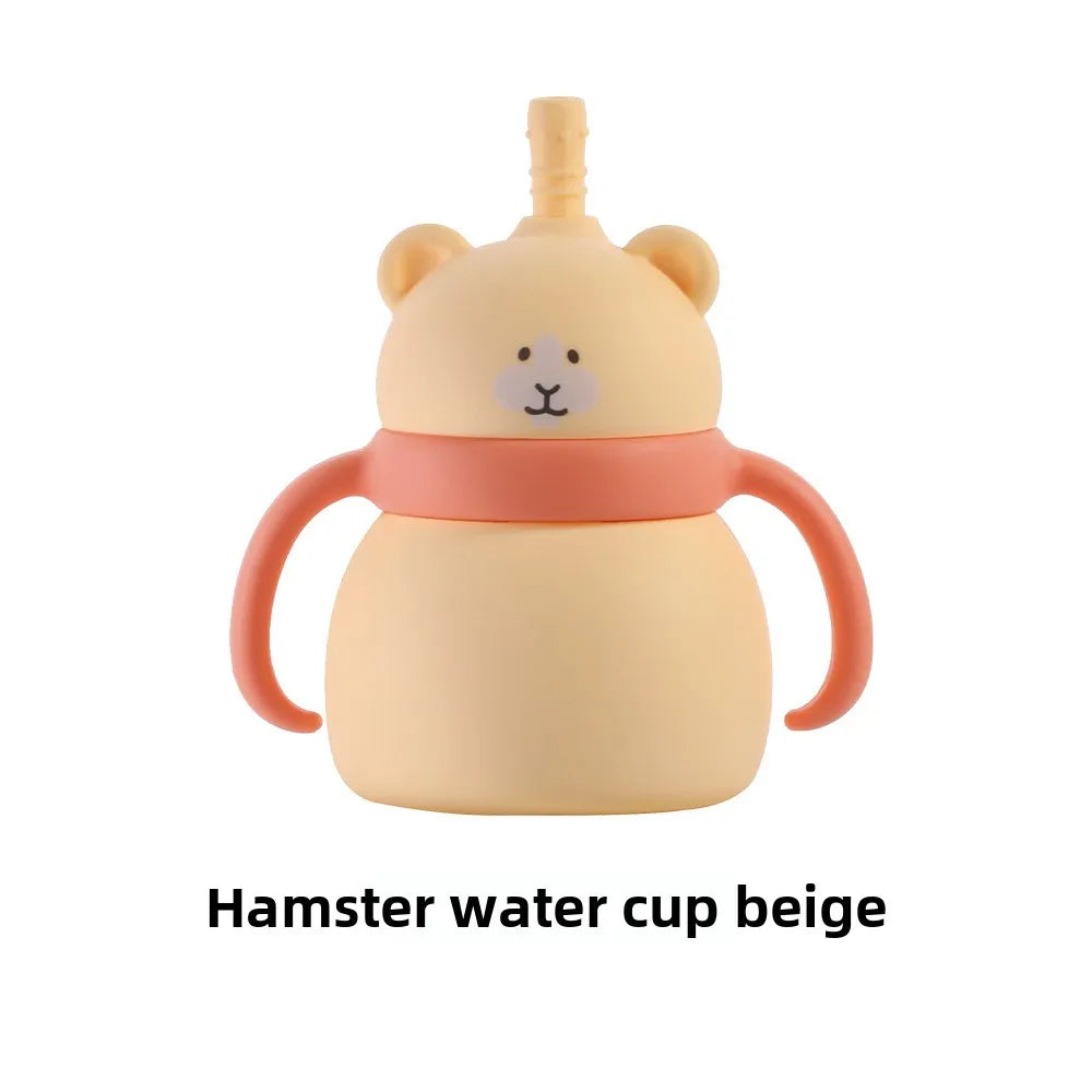 Straw Cup Cute Animal