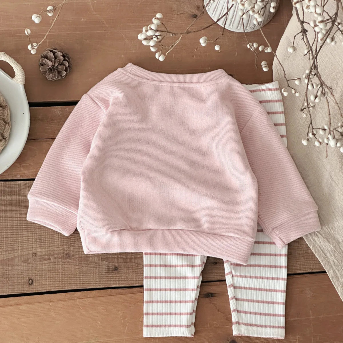 Baby & Toddler Ice Cream Top & Striped Pants Set
