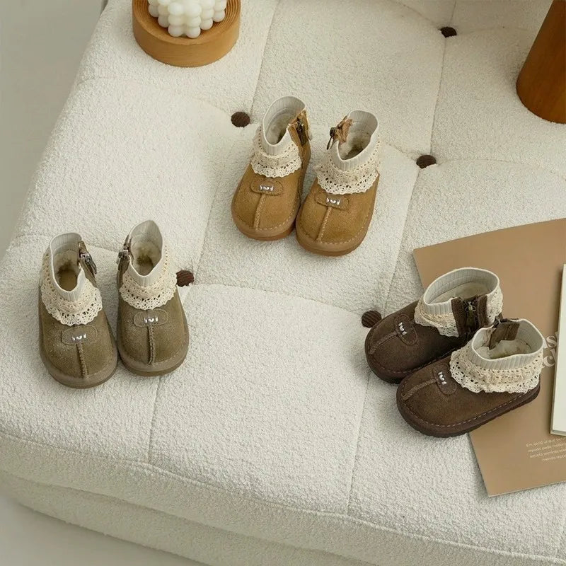 The Lace Collar Boots