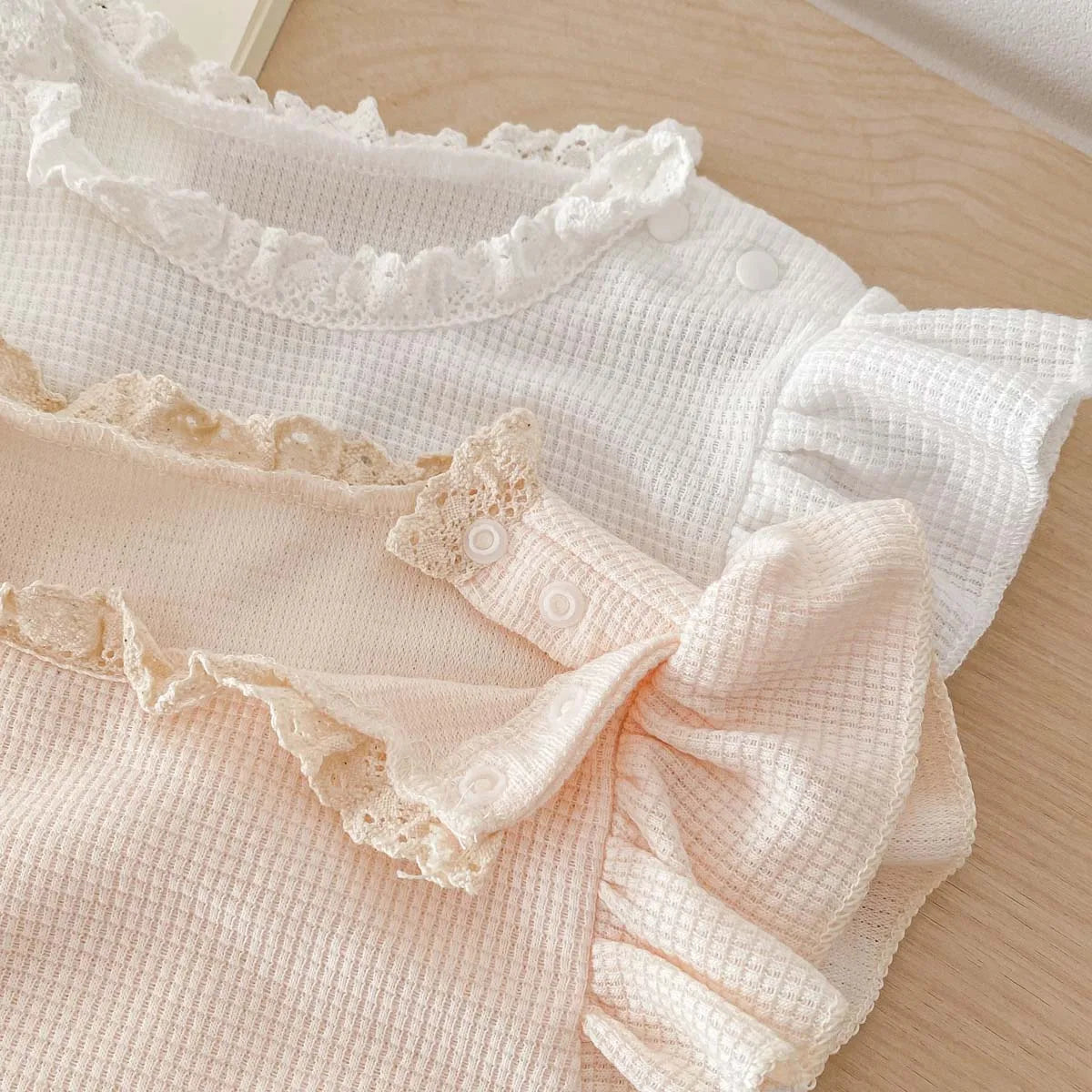 Summer Baby Girls Romper with Matching Bonnet