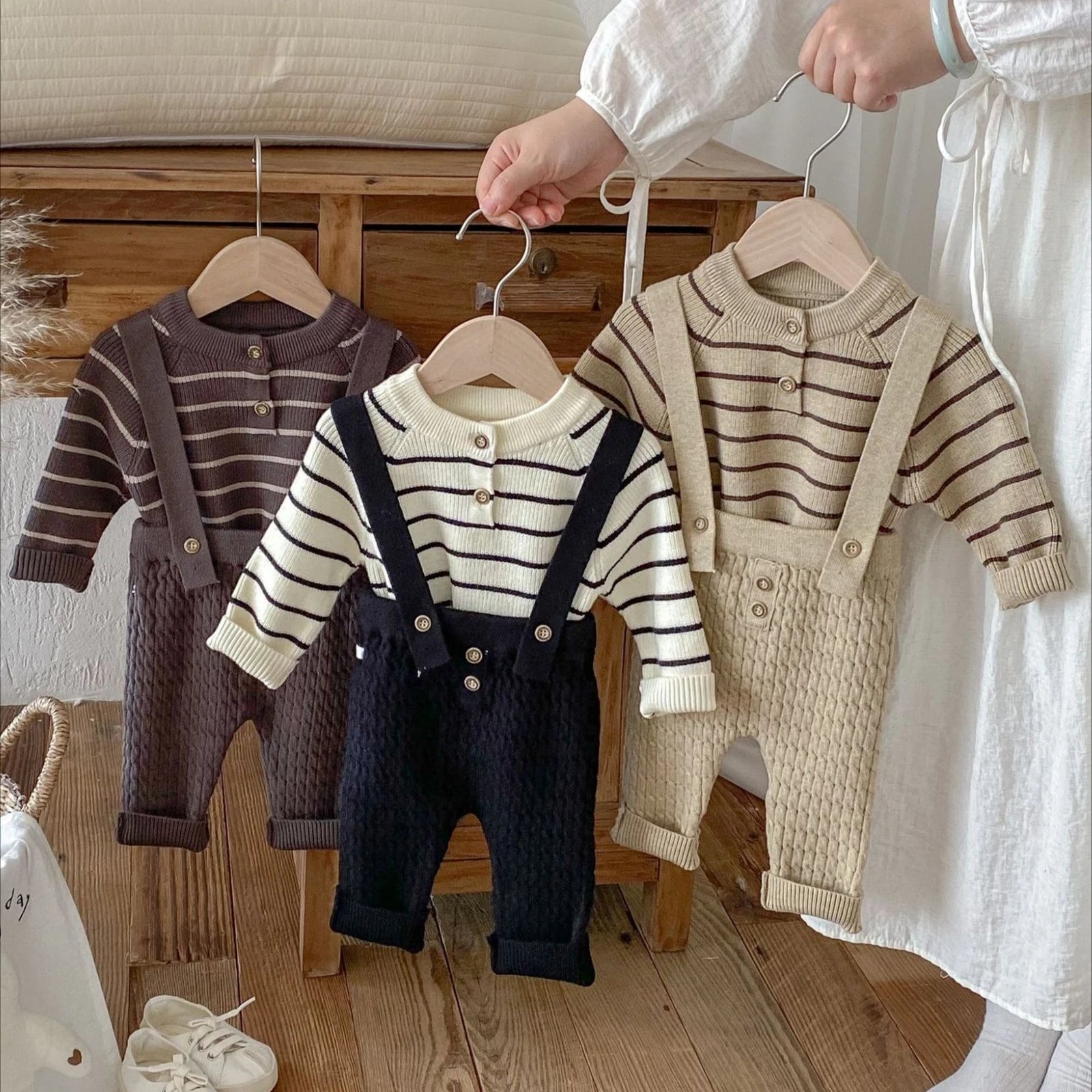 The Classic Knit Sweater & Suspender Set