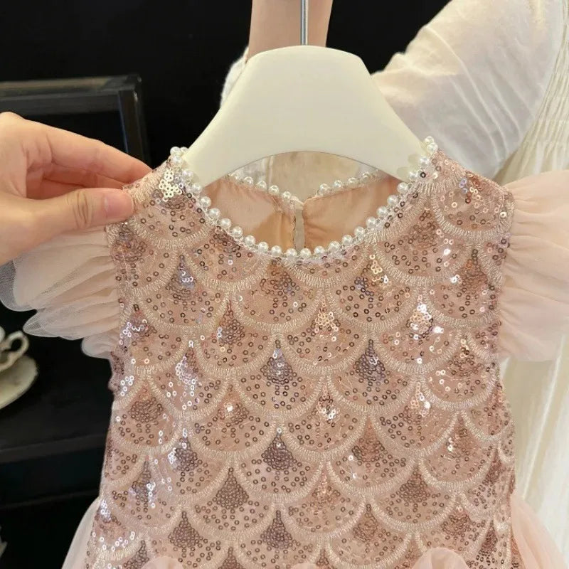 The Iridescent Gem Dress & Bow Set