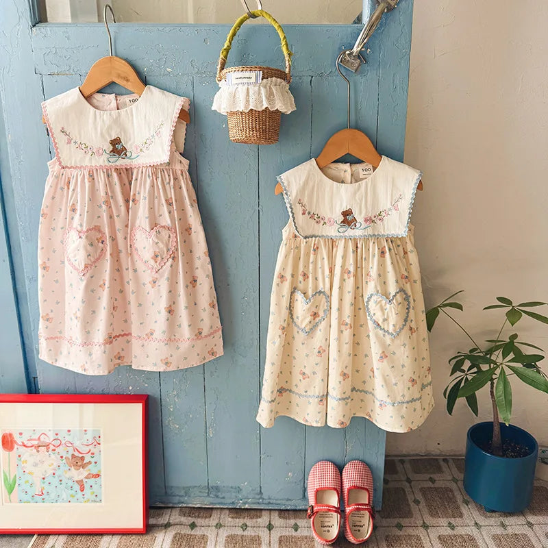 Embroidered Floral Princess Dress