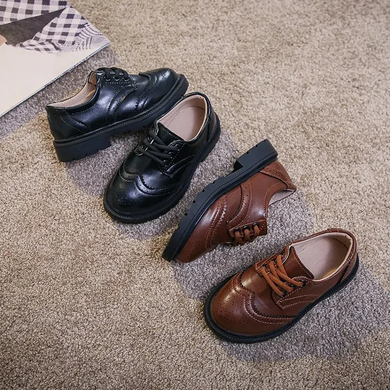 Boys Leather Oxford Formal Shoes