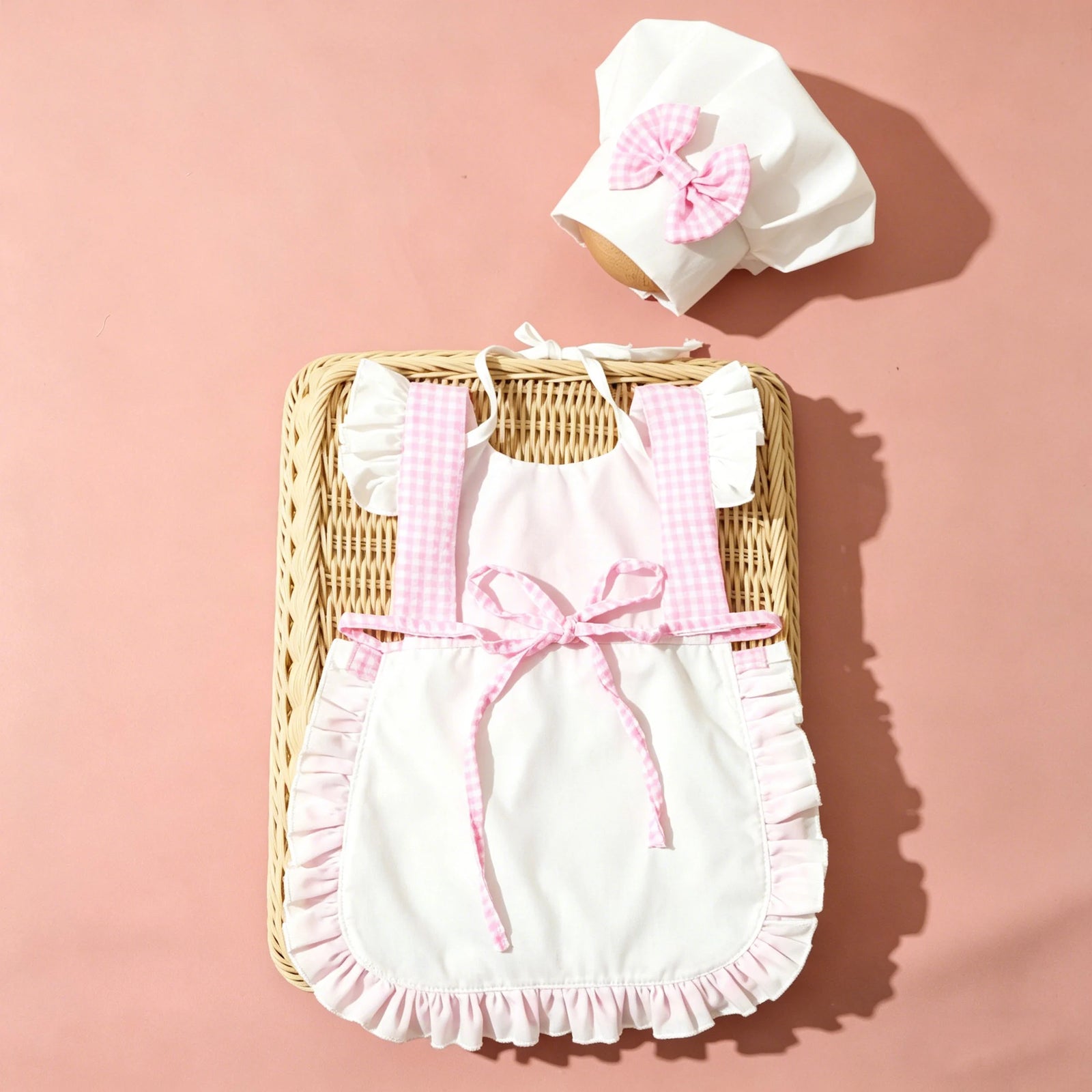 Newborn Chef Apron and Hat Costume Set