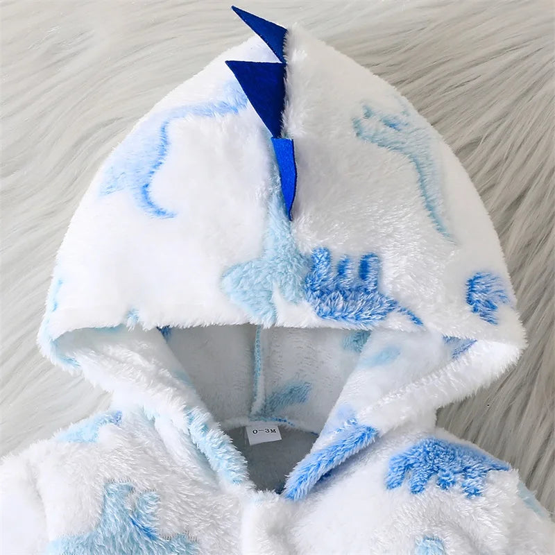 Baby Dinosaur Fleece Romper