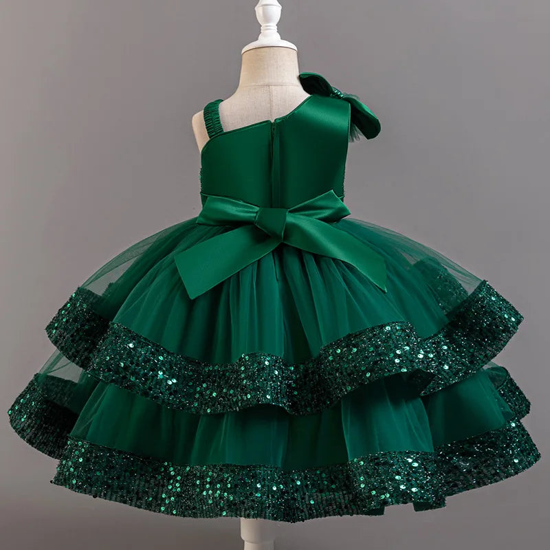 Girls' Sequin & Tulle Princess Dress