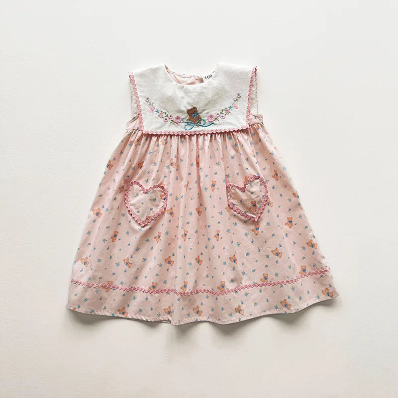 Embroidered Floral Princess Dress