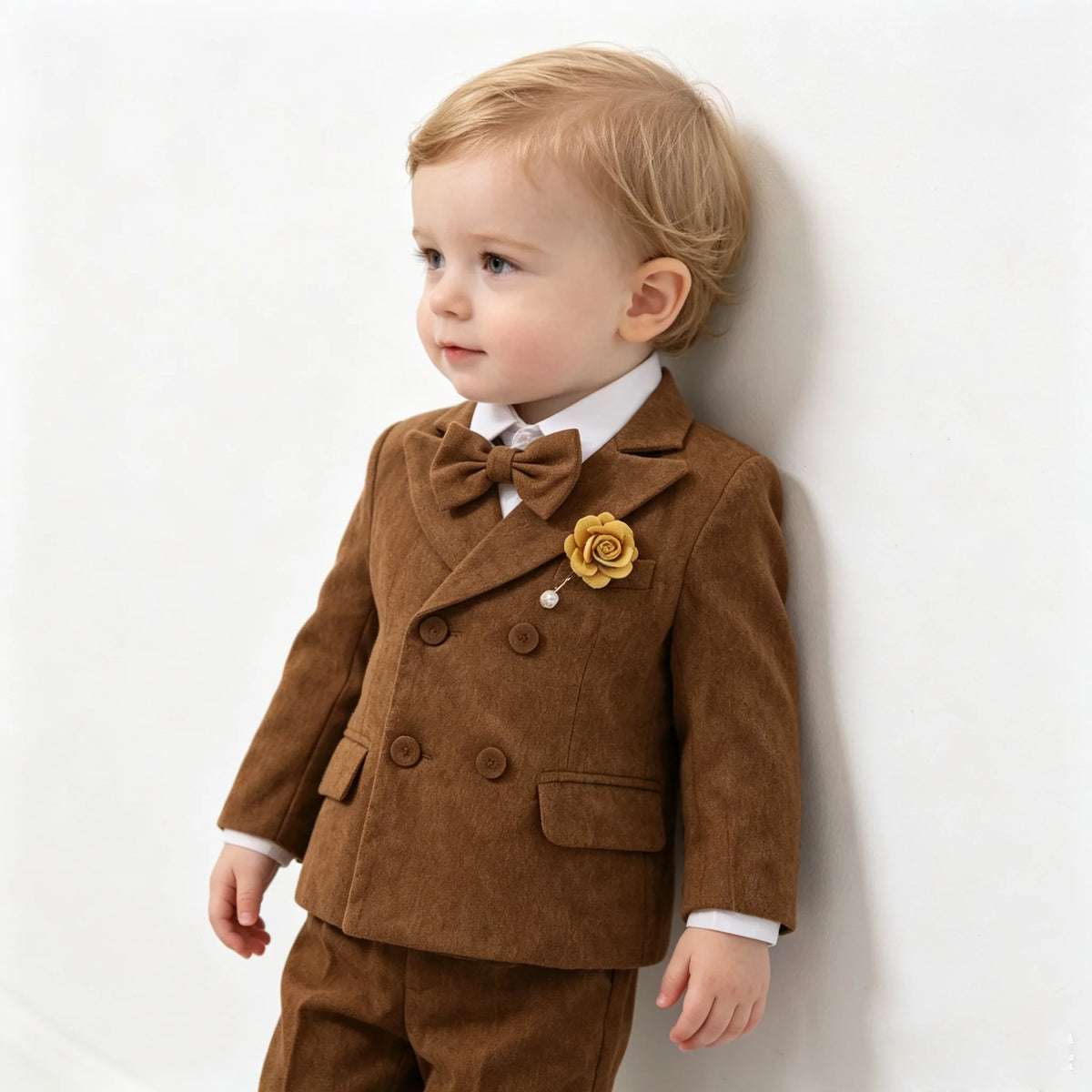 Toddler Boys' Corduroy Double-Breasted Suit Set