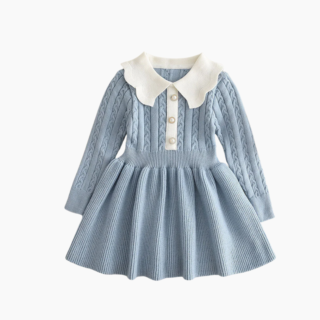Winter Baby Girl Knitted Sweater Dress