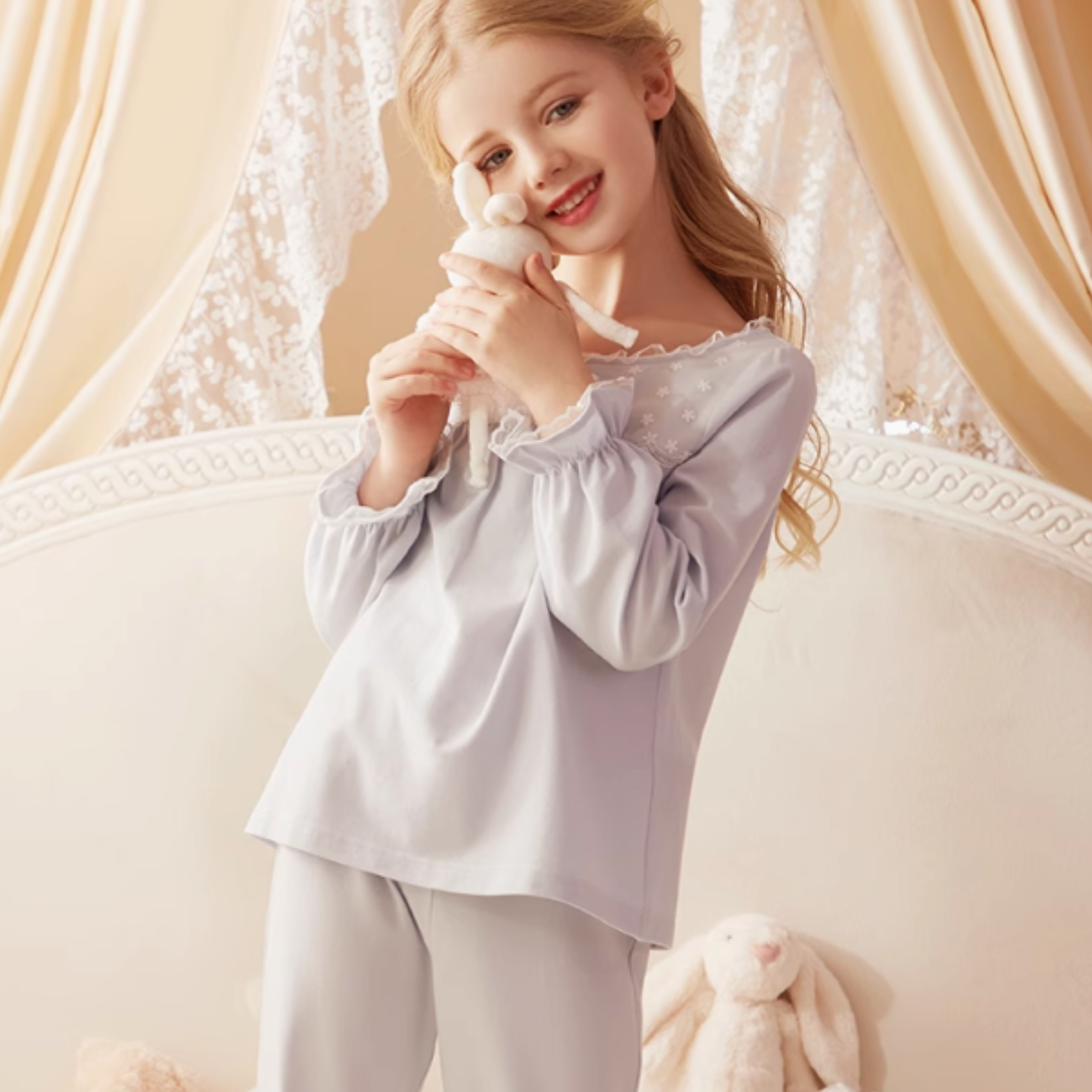 Princess Style Pajamas Set for Girls