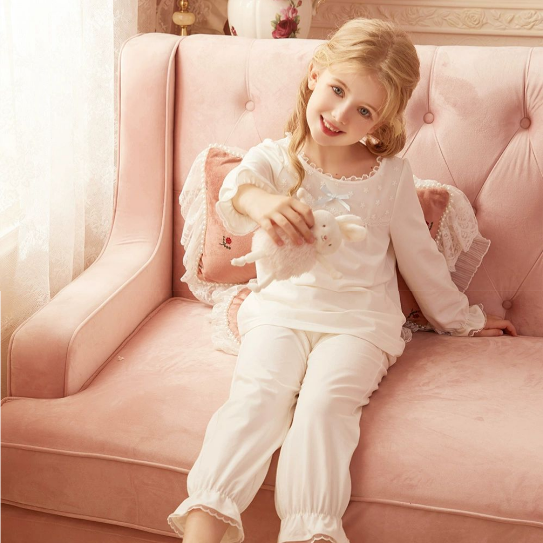 Princess Style Pajamas Set for Girls