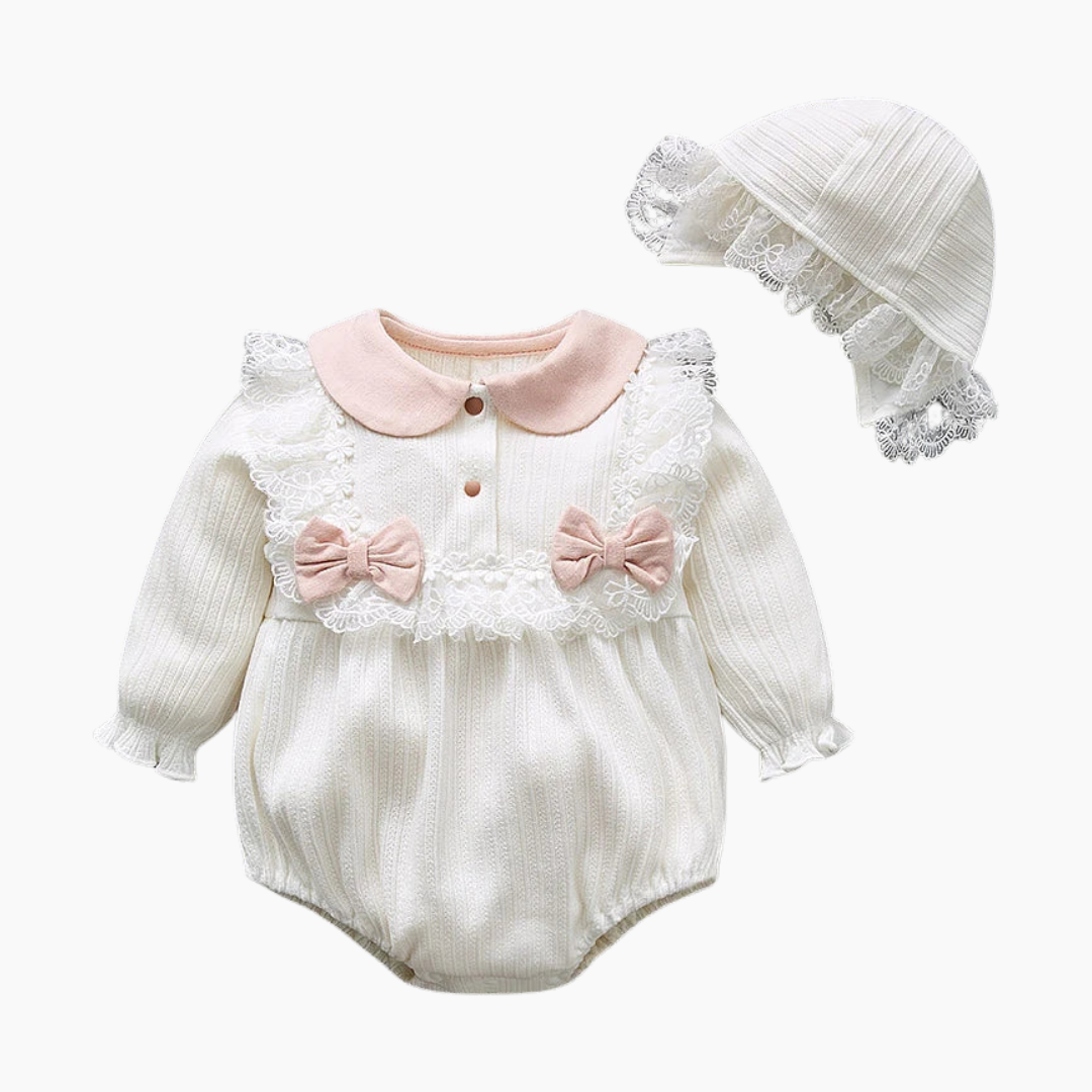 Princess Lace Baby Girl Romper