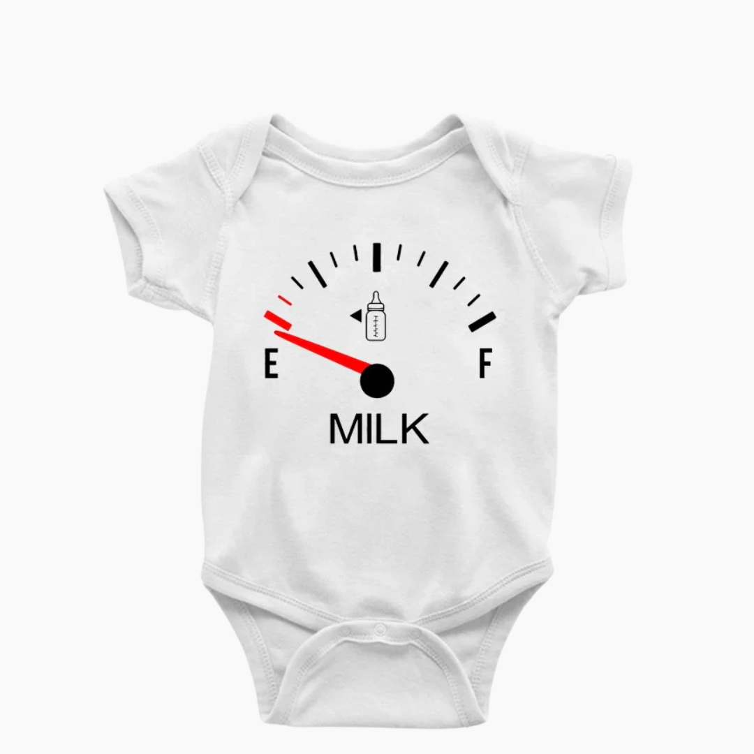 Funny Milk Gauge Baby Onesie
