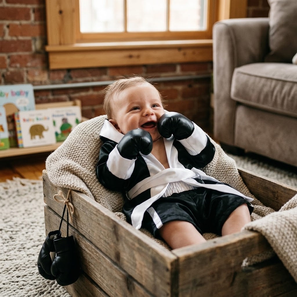 Baby Boxing Photography Outfit Set