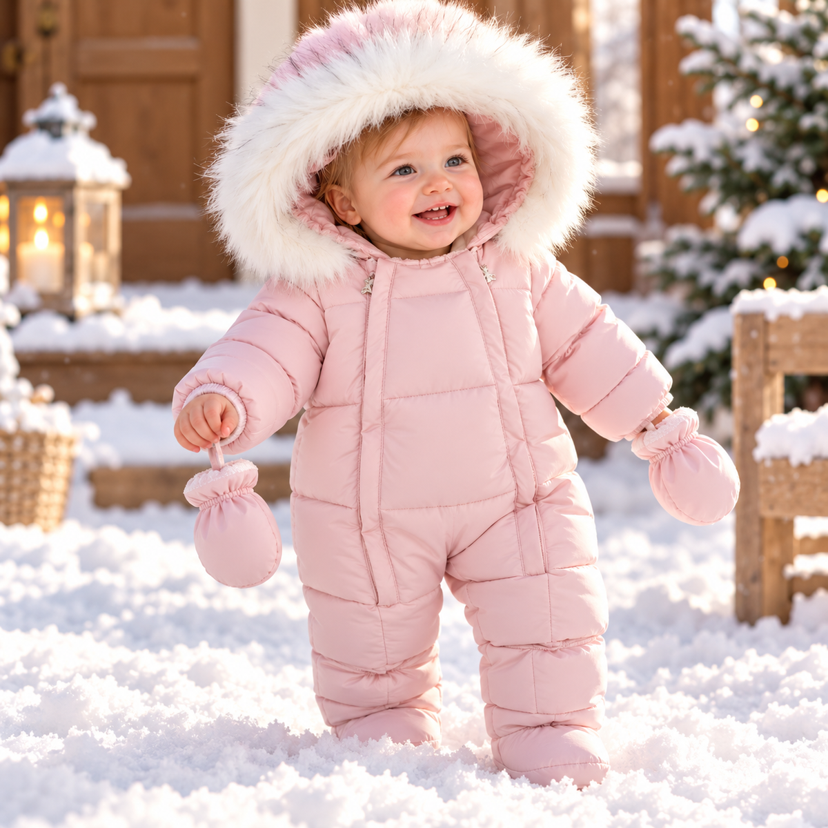 Baby Hooded Winter Jumpsuit