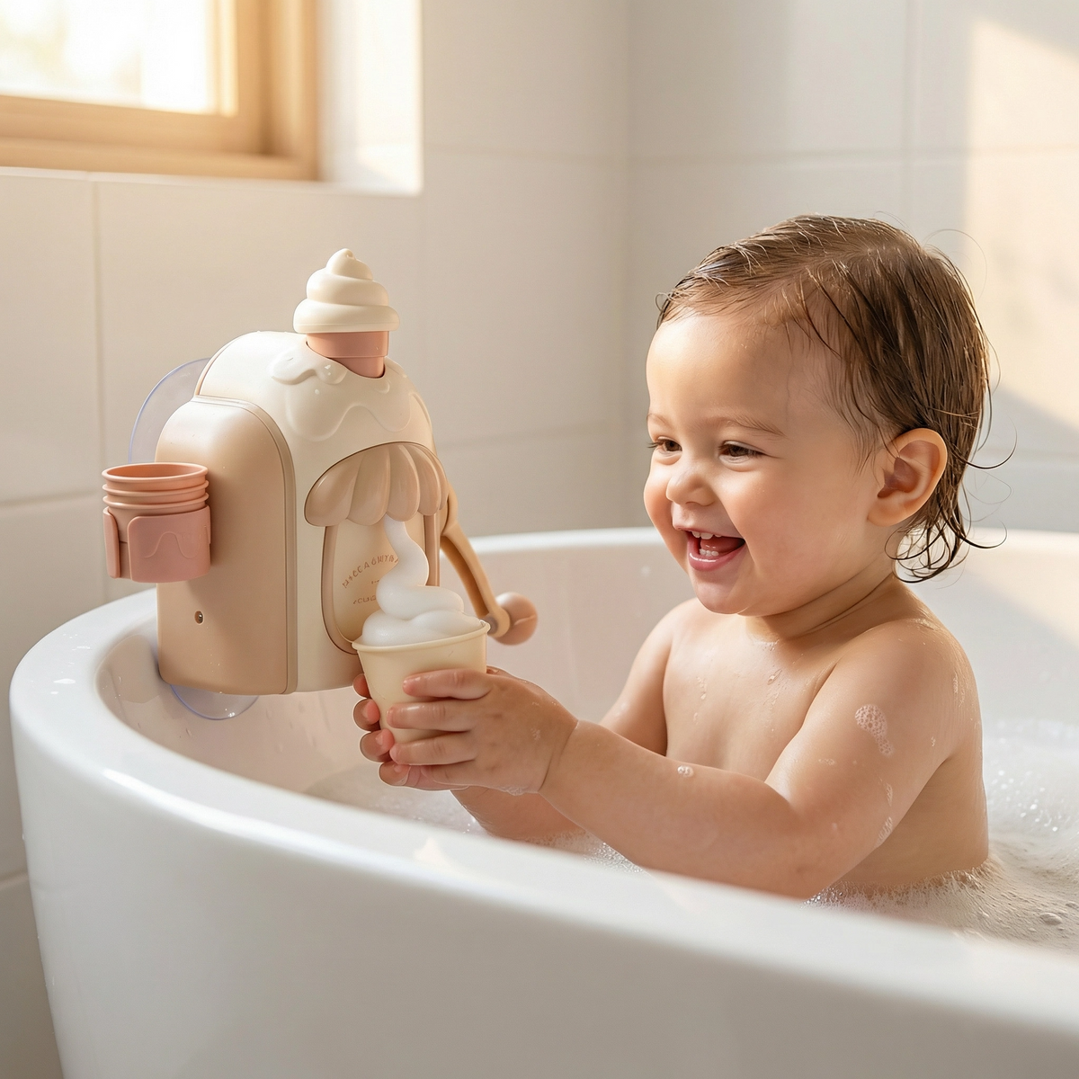 Bubble Foam Ice Cream Maker Bath Toy