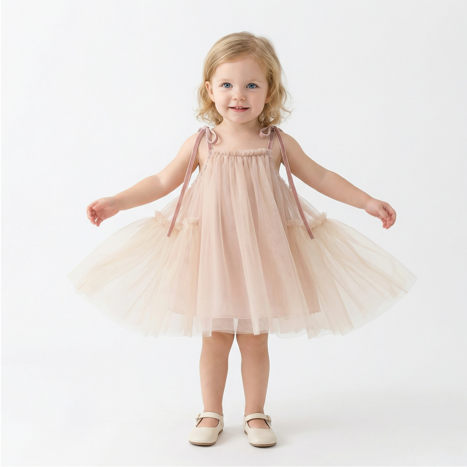 Baby Girls' Layered Tulle Princess Dress