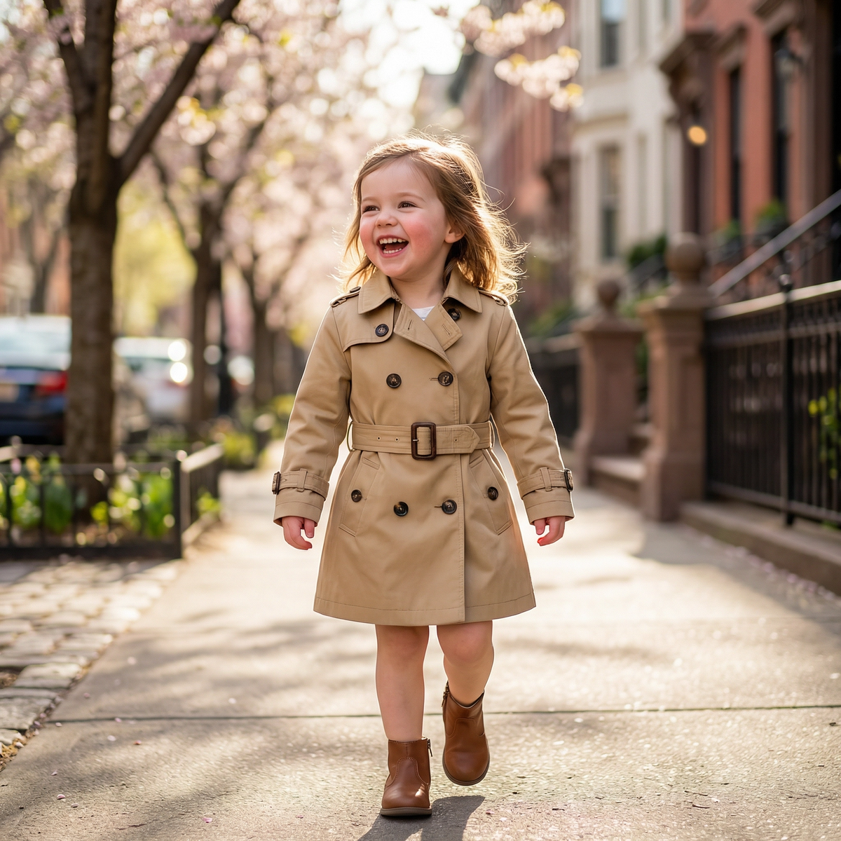 Unisex Classic Double-Breasted Trench Coat